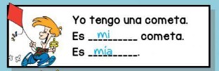 Determinantes y pronombres posesivos